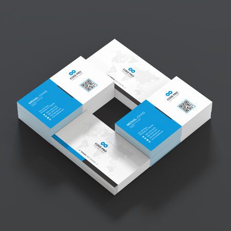 Smooth White Business Cards