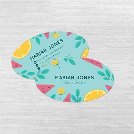 Business Cards - Oval Shaped