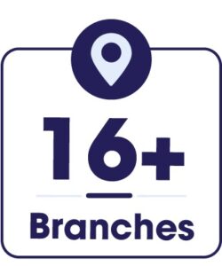 16 branches